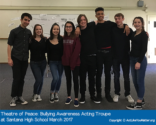 Theatre of Peace Performance at Santana High School March 2017