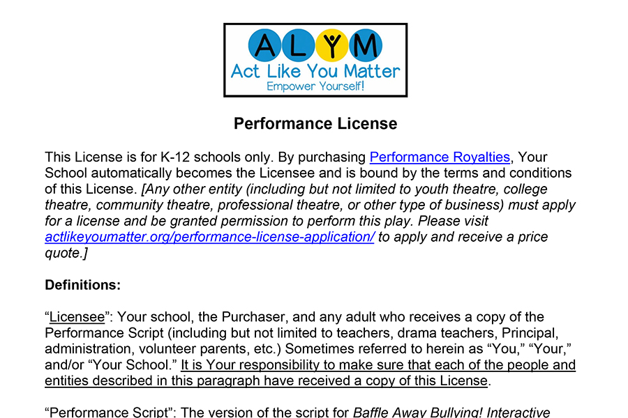 Performance License