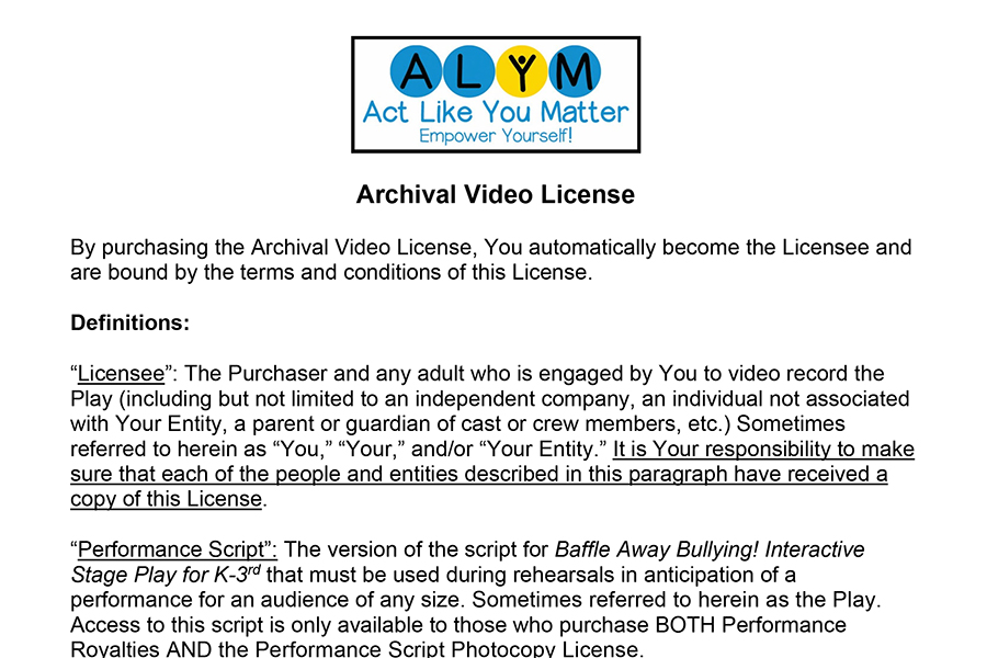 Archival Video License