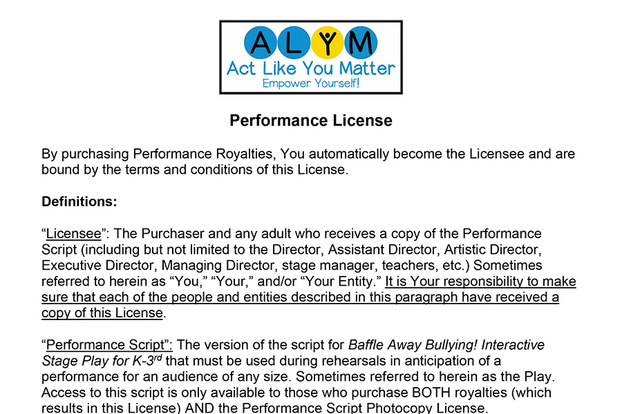 Performance License