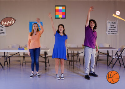 Image of characters from "Baffle Away Bullying! Interactive Workshop for K-3rd." Video available to schools and families at ActLikeYouMatter.org