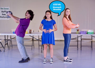 Image of characters from "Baffle Away Bullying! Interactive Workshop for K-3rd." Video available to schools and families at ActLikeYouMatter.org